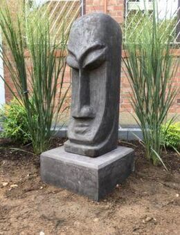 Gartenskulptur Gartenfigur Moai Osterinseln Buddha - Laer