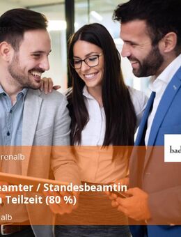 Standesbeamter / Standesbeamtin (m/w/d) in Teilzeit (80 %) - Bad Herrenalb