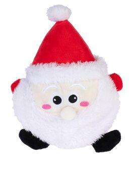 TIAKI Kugelrunder Santa Klaus für Hunde - L 20 x B 14 x H 9 cm