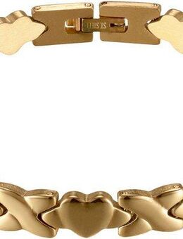 Firetti Armband Schmuck Geschenk Edelstahl Armschmuck Gliederarmband X und Herz