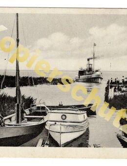 Alte Ansichtskarte „Wieck-Darss“, „Am Bodden“, gel. 1937 - Landsberg