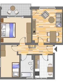 3-Zimmer-Wohnung in Gelsenkirchen Hassel - Gelsenkirchen