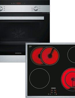 SIEMENS Backofen-Set EQ112EA01Z, mit Teleskopauszug nachrüstbar