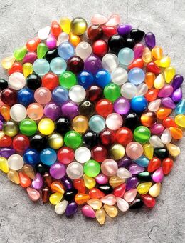 149 Shinny Perlen | schimmernde Kunststoffperlen - Kinderbasteln | Acryl Perlen - Kunststoff - Althengstett