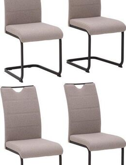 HELA Freischwinger MARS Esszimmerstuhl BESTSELLER (Set, 4 St), robuster Bezug, 120 Kg Belastbarkeit, 2er und 4er Set