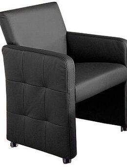 exxpo - sofa fashion Esszimmersessel Barista, Loungesessel auf Rollen mit hoher Bodenfreiheit