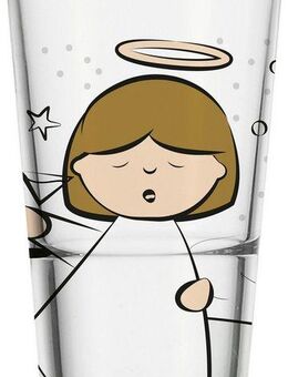 LEONARDO Gläser-Set SILENZIO Trinkglas mit Motiv, 6-tlg., Glas, Engel, 6er Set, 330ml