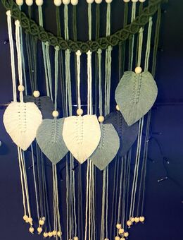 Makramee Wandbehang Blätter Boho Style - Nürnberg