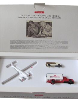 Wiking - Miniaturen Klassiker zu Lande und in der Luft - 3er Set - Kleintransporter , Lkw & Flugzeug - Doberschütz