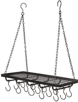 Ambiente Haus Hängekorb Topfhänger aus Eisen in Schwarz - 60 cm (1 St)