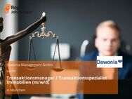 Transaktionsmanager / Transaktionsspezialist Immobilien (m/w/d) - München