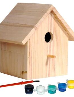 Nistkasten Bastelset aus Holz mit Farbe Vogelhaus Häuschen #22368 - Birkenfeld (Baden-Württemberg)