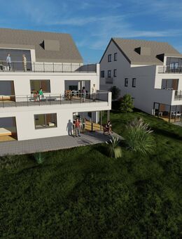 Mit Wärmepumpe und Solar - Sonderpreis! Die ersten drei Käufer sparen 10% ! 38 m² Terrasse mit Blick über Weinreben bis Belvedere - familientauglich - Weimar