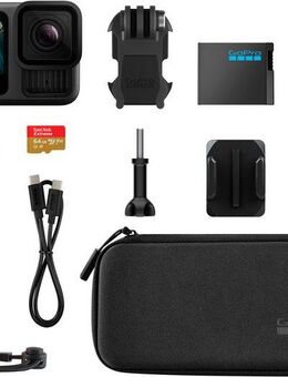 GoPro HERO13 Black + Zubehör-Bundle Action Cam (5,3K, Bluetooth, WLAN (Wi-Fi)