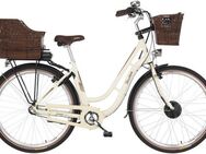 FISCHER Fahrrad E-Bike Cityrad CITA ER 1804 418 48, 3 Gang Shimano Nexus Schaltwerk, Nabenschaltung, Frontmotor, 418 Wh, (Schloss), Pedelec, Elektrofahrrad für Damen u. Herren
