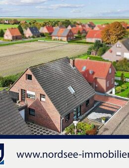 Neßmersiel - feine 104 m² Wohnung nahe Deich mit Weitblick und Garage - Dornum