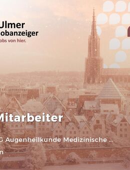 OP-Mitarbeiter (m/w/d) Vollzeit / Teilzeit - Aalen