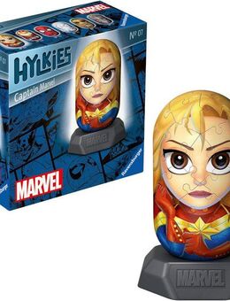 Ravensburger 3D-Puzzle Marvel Heroes, Hylkies Sammelfigur #07 Captain Marvel, 54 Puzzleteile, Made in Europe