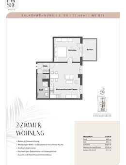 ERSTBEZUG 2-Zimmer-Wohnung mit Terrasse in Nürnberg! - Nürnberg