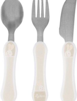 Sigikid Besteck-Set Vanilla, Hase (3-tlg), Edelstahl