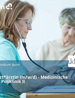 Studienarzt*ärztin (m/w/d) - Medizinische Klinik und Poliklinik II - Bonn
