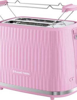 RUSSELL HOBBS Toaster Eden 27372-56 Himbeere, 2 Schlitze, 800 W, 6 Bräunungsstufen, Hebefunktion, Auftau-, Aufwärm- & Stoppfunktion