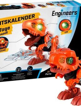 Revell® Spielzeug-Adventskalender Engineers „Electric T.Rex“, zum Bauen, Forschen und Entdecken, mit Licht und Sound