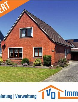 Solides Einfamilienhaus mit Garage im Zentrum der Blumenstadt Wiesmoor - Wiesmoor