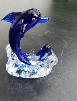 Delfine Delphine Glas Deko Figur 8 cm blau-weiß-klar 4,- - Flensburg