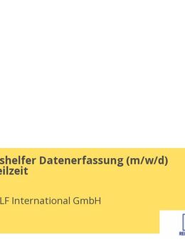 Produktionshelfer Datenerfassung (m/w/d) Vollzeit / Teilzeit - Glinde