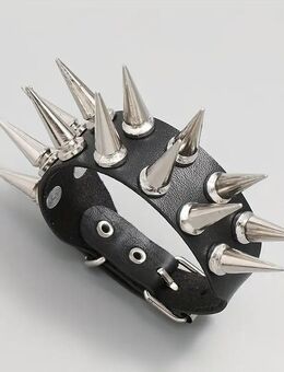 Stachel-Armband Gothic, schwarz - Gemmingen