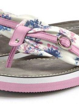 Venice Beach Badezehentrenner Sandale, Pantolette, Badeschuh, Flip Flop mit modischem Print VEGAN
