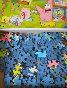 Ravensburger-Puzzle-Sponge Bob-3x49 Teile,2007,ca. 17,8x17,8 cm - Linnich