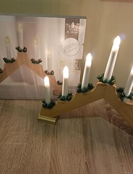 Kerzenbrücke mit 7 Lichtern, Natur, weihnachtliche Indoor Deko - Bochum Werne