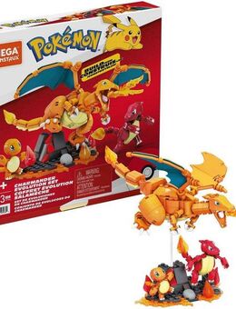MEGA Spielfigur Pokémon Charmander Evolution Set, zum Zusammenbauen