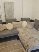 Große Eckcouch L-Form anthrazit/dunkelgrau in 23730