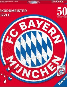 Ravensburger Puzzle FC Bayern Logo, 500 Puzzleteile, Made in Europe