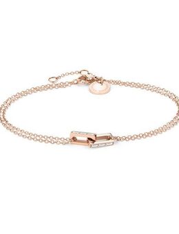 Liebeskind Berlin Armband Schmuck Geschenk Edelstahl Armkette Festive Mini Link, LJ-1471-B-20, mit Zirkonia (synth)