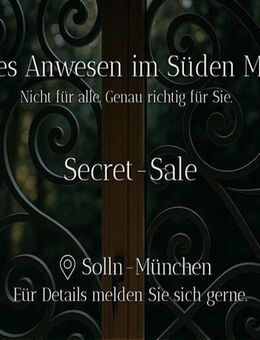 SECRET SALE VILLA in Bestlage von München - Solln - München