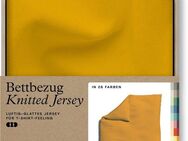 Schlafgut Bettbezug Knitted Jersey uni, aus Bio-Baumwolle mit Elasthan, Reißverschluss, (1 St), bügelfrei, Mix & Match Bettwäsche: passender Kissenbezug erhältlich