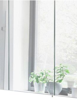 Schildmeyer Spiegelschrank Basic Breite 100 cm, 3-türig, Glaseinlegeböden, Made in Germany