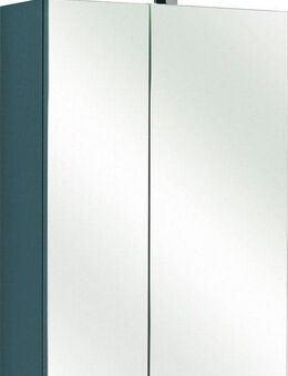 Saphir Spiegelschrank Quickset 311 Badschrank, 2 Spiegeltüren, 2 Einlegeböden, 50 cm breit inkl. LED-Beleuchtung, Schalter-/Steckdosenkombination
