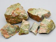 Edelsteine Brunnensteine Deko – 1 Kilo Unakit ( Epidot ) Rohsteine			 ( ABF-43 ) - Colditz