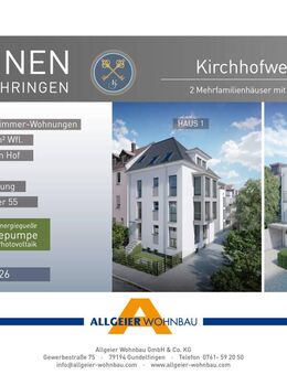 Zentral und modern - 2-Zimmer-Wohnung mit Balkon in Zähringen - Freiburg (Breisgau)