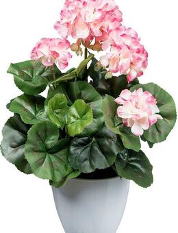Kunstblume Geranienbusch Mohn, Creativ green, Höhe 34 cm