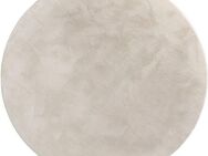 Paco Home Fellteppich Kunstfell Soft 380, rund, Höhe: 14 mm, Langflor, Kuschelteppich - besonders weich, Uni-Farben