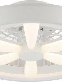 Hanseatic LED Deckenleuchte DLV2205, CCT - über Fernbedienung, Dimmfunktion, Ventilatorfunktion, LED fest integriert, RGB, warmweiß - kaltweiß, LED Ventilator, Ø 48 cm, 6400 lm, dimmbar, Fernbedienung