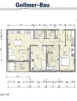 Eigentumswohnung mit 3 Zimmern, Gäste-WC und behaglichem West-Balkon - Sickte