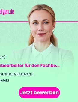 Sachbearbeiter (m/w/d) für den Fachbereich KFZ-Versicherungen - Bielefeld