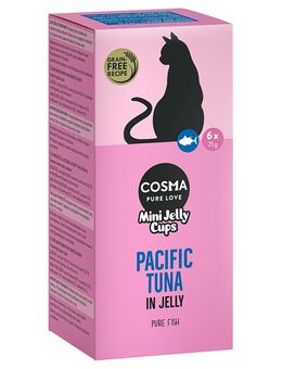 Sparpaket Cosma Mini Jelly Cups 12 x 25 g - Pazifikthunfisch